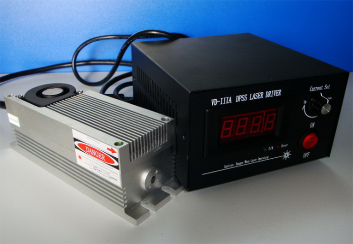 532nm 2W Solid State Laser With TTL Modulation Small Divergence Angle Laser